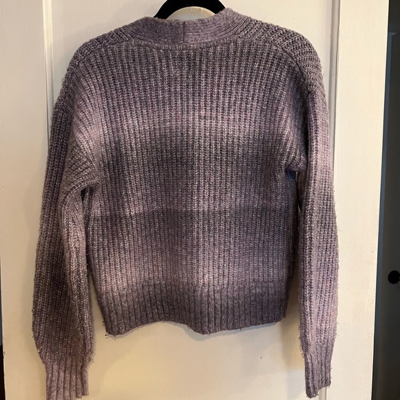 GAP Lilac Ribbed Button-Up Cardigan - Picture 2 of 4